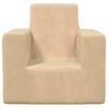 vidaXL Kindersofa Creme Weich Pl&uuml;sch