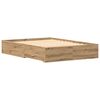 vidaXL Bettrahmen Artisan-Eiche 140 x 200 cm Holzwerkstoff