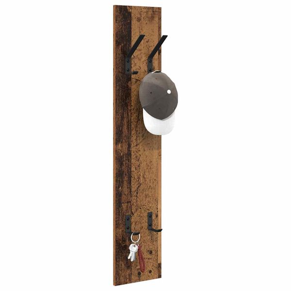 vidaXL Wandmontierter Kleiderst&auml;nder Altholz 20 x 1,5 x 100 cm