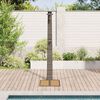 vidaXL Garten Dusche Grau 60 x 80 x 214 cm Poly Rattan