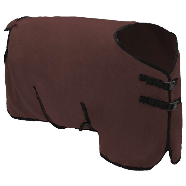 vidaXL Pferdedecke Volles Dunkelbraun Polyester