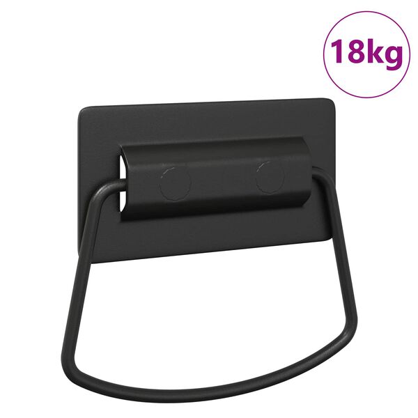 vidaXL Schrankgriffe Schwarz 85 x 45 mm Metall