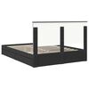 vidaXL Aufbewahrungsbett Schwarz 150 x 200 cm Holzwerkstoff