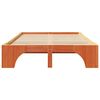 vidaXL Bettrahmen Wachsbraun 120 x 200 cm Massives Kiefernholz