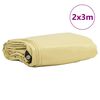 vidaXL Plane 650g / m&sup2; Beige 2 x 3 m Canvas mit PVC-Beschichtung