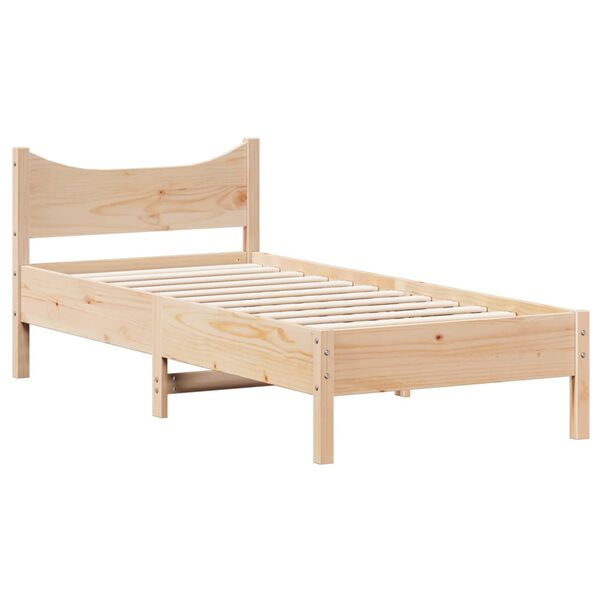 vidaXL Massivholzbett ohne Matratze 90x200 Kiefernholz