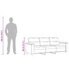vidaXL 3-Sitzer-Sofa Dunkelgrau 180 cm Mikrofasergewebe