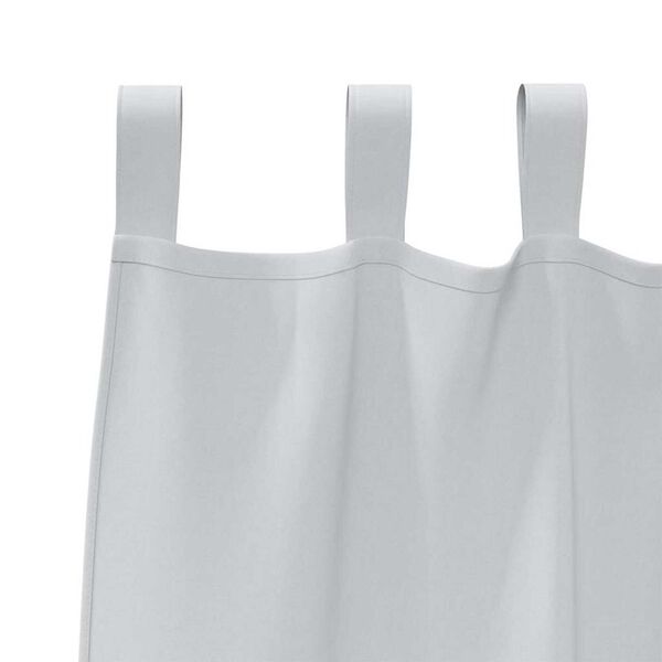 vidaXL Verdunkelungs-Vorh&auml;nge mit Ringen 2 pcs Helles Grau