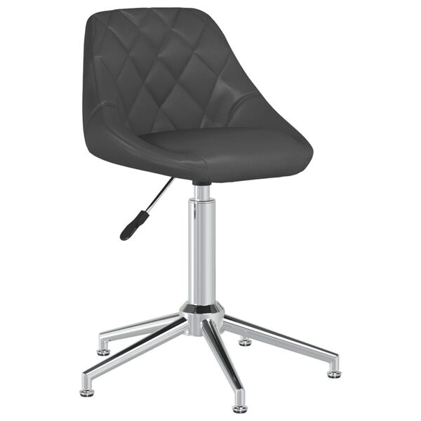vidaXL B&uuml;rostuhl Drehbar Grau Kunstleder