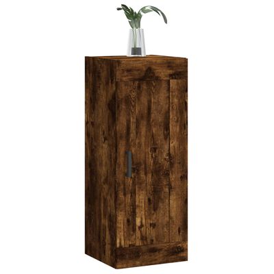 vidaXL Wandschrank Räuchereiche 34,5x34x90 cm Holzwerkstoff