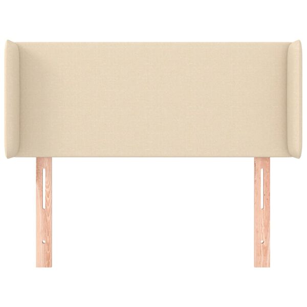 vidaXL Kopfteil mit Ohren Creme 83x16x78/88 cm Stoff