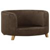 vidaXL Hundesofa Braun 69x69x36 cm Pl&uuml;sch