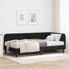 vidaXL Eckbettgestell mit Matratze Schwarz 100 x 200 cm Samt
