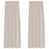 vidaXL Voile-Vorhang 2 Stk. Sand 245 x 140 cm Polyester