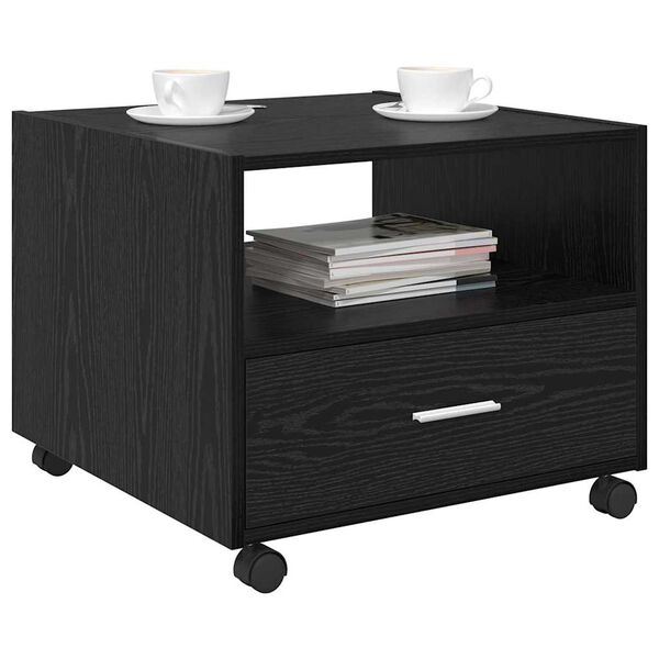 vidaXL Couchtisch Schwarz Eichen-Optik 55 x 55 x 45 cm Holzwerkstoff