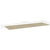 vidaXL B&uuml;cherregal-Bretter 4 Stk. Sonoma-Eiche 100x30x1,5 cm