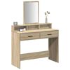 vidaXL Schminktisch Sonoma-Eiche 100 x 41 x 140 cm Holzwerkstoff