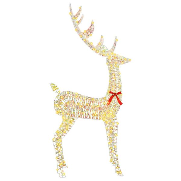 vidaXL 3D Rentier mit 250 LEDs Warmwei&szlig; 180 cm Haustier