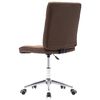 vidaXL Esszimmerst&uuml;hle 2 Stk. Braun Stoff