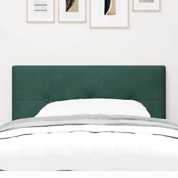 vidaXL LED Kopfteil mit LED-Lichtleisten Gr&uuml;n 80 cm Polyester
