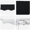 vidaXL Einziehbare Markise Schwarz 400 x 350 cm