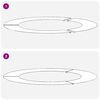 vidaXL geeignet f&uuml;r flache Baumringe 5 pcs Silber &Oslash;60 / 90 cm