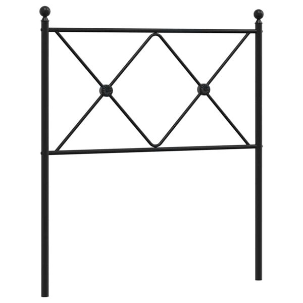 vidaXL Ersatz-Kopfteil Metall Schwarz 75 cm