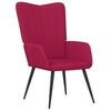 vidaXL Relaxsessel mit Hocker Weinrot Samt