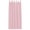 vidaXL Verdunkelungs-Vorh&auml;nge mit Ringen 2 pcs Babyrosa 225 x 140 cm