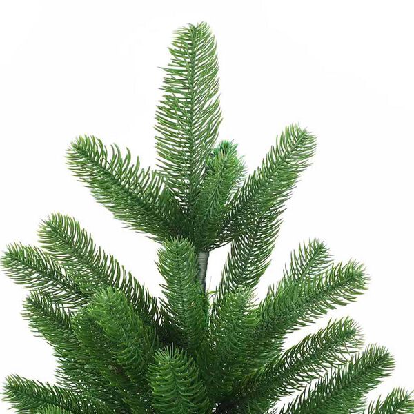 vidaXL K&uuml;nstlicher Weihnachtsbaum mit Beleuchtung & Kugeln 180 cm Gr&uuml;n
