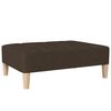 vidaXL Schlafsofa 2-Sitzer mit Fu&szlig;hocker Dunkelbraun Stoff