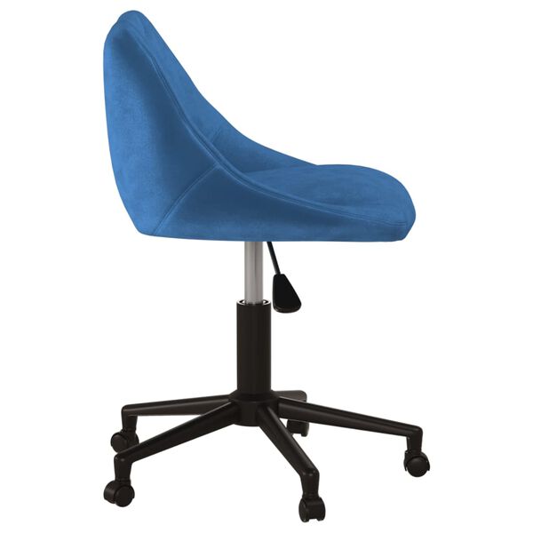 vidaXL Esszimmerstuhl Drehbar Blau Samt