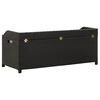 vidaXL Sitzbank mit Stauraum 120 cm Poly Rattan Schwarz
