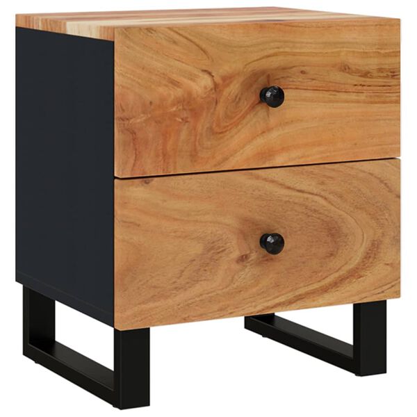 vidaXL Nachttisch 40x33x46 cm Massivholz Akazie