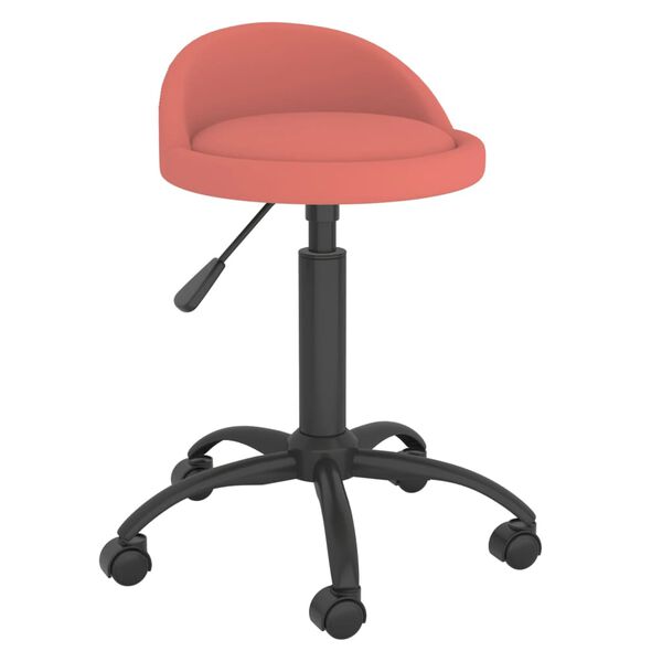vidaXL Esszimmerst&uuml;hle 4 Stk. Drehbar Rosa Samt