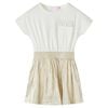 Kinderkleid mit Kurzen &Auml;rmeln Ecru 104