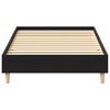 vidaXL Bettgestell Schwarze Eiche 90 x 190 cm Holzwerkstoff