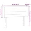 vidaXL Kopfteil mit Ohren Dunkelblau 83x16x78/88 cm Samt