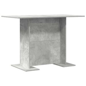 vidaXL Esstisch 110 x 60 x 75 cm Holzwerkstoff Beton Grau Rechtwinklig