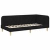 vidaXL Eckbettgestell Schwarz 90 x 190 cm Stoff