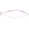 vidaXL Tischplatte 70x70x2,5 cm Quadratisch Raues Massivholz Mango
