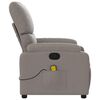 vidaXL Massagesessel Taupe Stoff