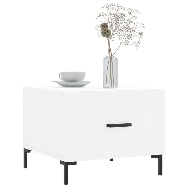vidaXL Couchtisch Wei&szlig; 50x50x40 cm Holzwerkstoff