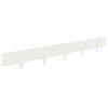 vidaXL Raseneinfassung 50 pcs 100 x 15 cm Stahl Wei&szlig;