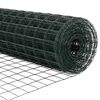 vidaXL Eurozaun Gr&uuml;n 0,8 x 10 m PVC-beschichtetes Eisen