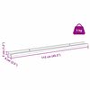 vidaXL Wandregal mit Regal 2 pcs Beige 115 x 9 x 3 cm Holzwerkstoff