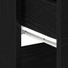 vidaXL Nachttisch 2 pcs Schwarz Eichen-Optik 40 x 35 x 65 cm