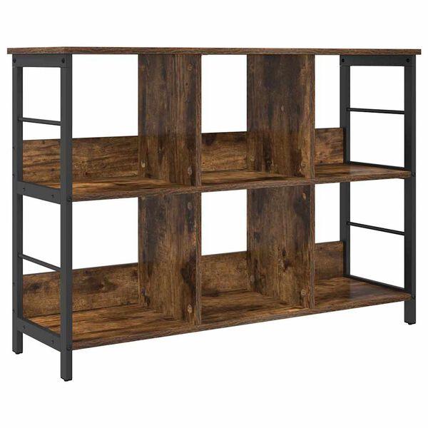vidaXL B&uuml;cherregal Ger&auml;ucherte Eiche 102 x 32 x 72,5 cm Holzwerkstoff