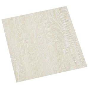 vidaXL Bodenplanken 55 pcs Creme 5,11 m&sup2; PVC