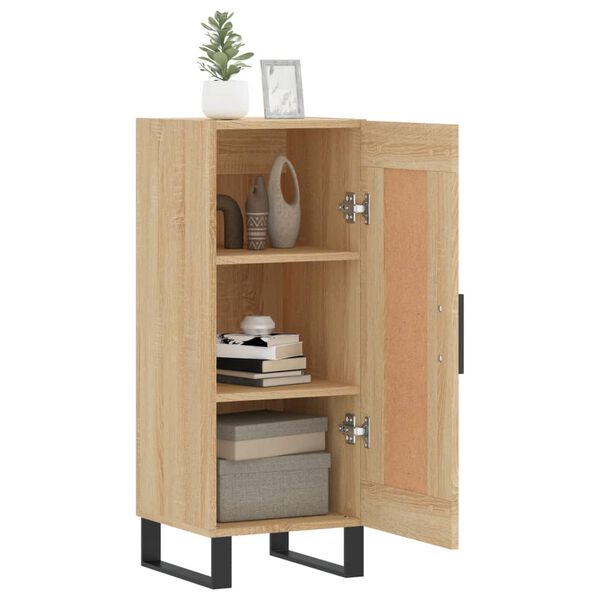 vidaXL Sideboard Sonoma-Eiche 34,5x34x90 cm Holzwerkstoff